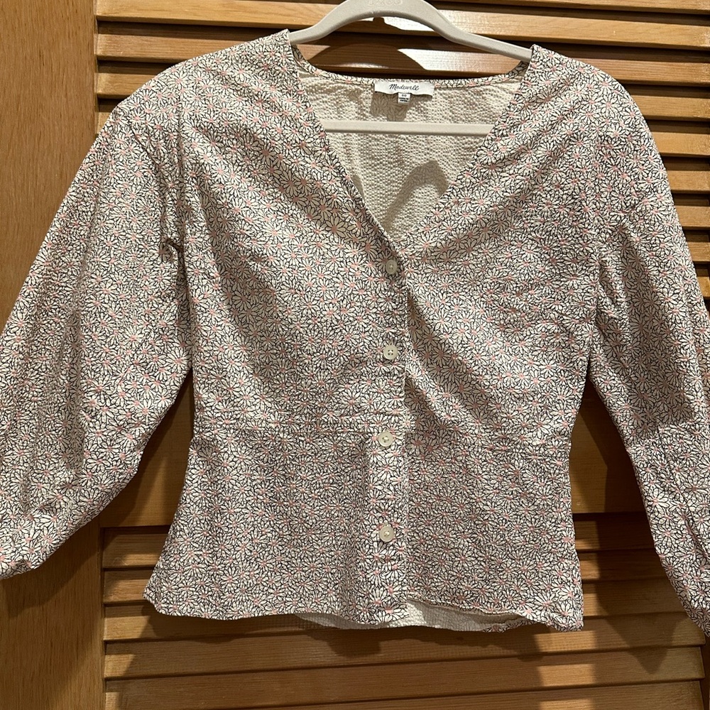 COPY - Madewell Daisy floral blouse